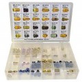 AGS BLFA-8 Brake Line Fitting Assortment, 3/16", 110-piece-