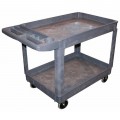 American Forge &amp; Foundry 962 Shop Cart, 2-shelf, polypropylene-