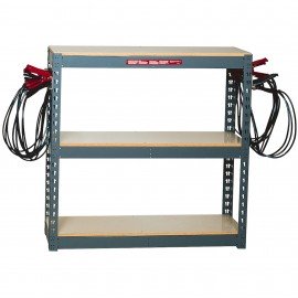 Associated 6086 Rack with leads, 3-shelf-