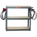 Associated 6086 Rack with leads, 3-shelf-