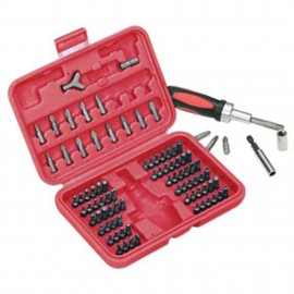 ATD Tools 549 Security Bit Set with reversible ratchet, 90-piece-