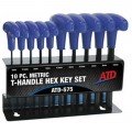 ATD Tools 575 T-Handle Hex Key Set, metric, 10-piece-