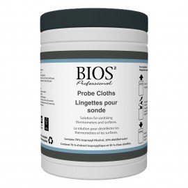 BIOS Medical 383SC Thermometer Probe Cleaning Wipes, food/meat-
