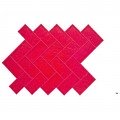 Bon 12-876-B6 Concrete Floppy Texture Mat, herringbone brick, 38 x 26"-