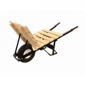 Bon 28-912-B5 Wheelbarrow with knobby tire and steel handle, brick and tile, 24 x 24"-
