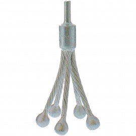 Brush Research DEB4 Specialty Brush, 1 1/2 to 4" ID, 5-Prong-