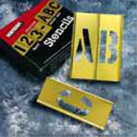 C. H. Hanson 10151 Letter and Number Set, 2" brass, 92-piece-