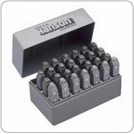C. H. Hanson 20626 Letter and Number Stamp Set, 1/4", steel-
