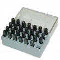 C. H. Hanson 21760 Letter Stamp Set, 1/4", rhino steel-