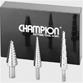 Champion Cutting MSD-SET Multi-Step Drill Set, 3-piece-