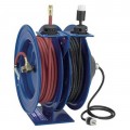 Coxreels C-L350-5012-B Air/Electric Combo Reel, quad industrial receptacle-