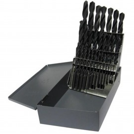 Drill America D/A26J-SP-SET Split Point Drill Bit Set, sizes A to Z, 26-piece-