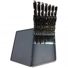 Drill America D/A29S-CO-SET Screw Machine Drill Bit Set, cobalt, 29-piece-