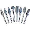 Drill America DUL3SET Solid Carbide Bur Set, double cut, 8-piece-