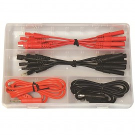Electronic Specialties 1351 Test Lead Set, 16-piece, spade terminal-