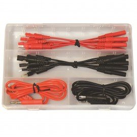 Electronic Specialties 1351 Test Lead Set, 16-piece, spade terminal-