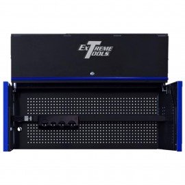 Extreme Tools RX Series Power Workstation Hutch, 55", black/blue-