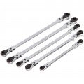 EZRED WR5 ml Ratcheting Wrench Set, 5-piece, locking flex head-