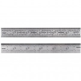 Fowler 52-340-006-0 Rigid Rule, 6", 5r graduation-