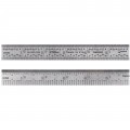 Fowler 52-340-006-0 Rigid Rule, 6", 5r graduation-