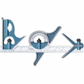 Fowler 52-370-012-0 Combination Square with protractor and center head, 12"-