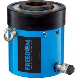 Freedom Hydraulics SHS1003 Hydraulic Cylinder, single acting, hollow hole, 100-ton, 3.00" stroke-