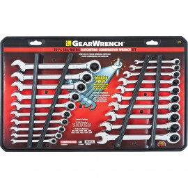 GearWrench 35720-06 Ratcheting Combination Wrench Set, 20-piece, SAE/Metric-