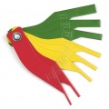 GearWrench 3962 Brake Lining Thickness Gauge, 2 to 12 mm and 0.0787 to 0.4720", color-coded-