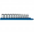 GearWrench 80306 Socket Set, ¼" drive, 13-piece 12-point metric-