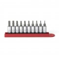 GearWrench 80323 Hex Bit Socket Set, 10-piece, SAE, ¼" Drive-
