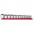 GearWrench 80553 Socket Set, 3/8" Drive, 13-piece SAE-