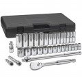 GearWrench 80715 SAE Socket Set, 33-piece, ½" drive-