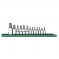 GearWrench 80723 Torx Press Fit Bit Set, 13-Piece, ¼", 3/8", ½"-