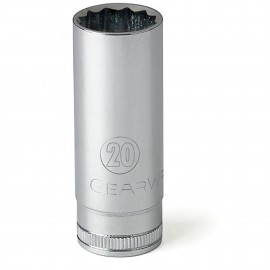 GearWrench 80795 SAE Socket, 1", ½" Drive, 12-Point Deep-