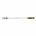 GearWrench 81372T &amp;frac12;&amp;quot; Drive 90 Tooth Dual Material Locking Flex Head Teardrop Ratchet, 24&amp;quot;-