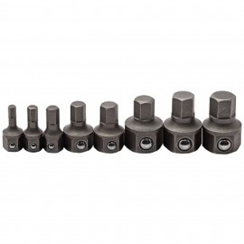 GearWrench 81550 Hex Ratcheting Wrench Insert Bit Set, Metric, 8-piece-