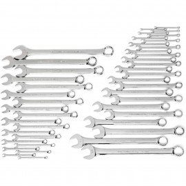 GearWrench 81919 12-Point Long Pattern Combination Wrench Set, 44-Piece, SAE/Metric-