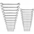 GearWrench 81923 90-Tooth Reversible Ratcheting Wrench Set, 28-Piece, Imperial/Metric-