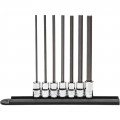 GearWrench 82537 Hex Bit Socket Set, 3/8" Drive, 7-Piece SAE Long Length-