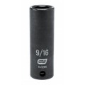 GearWrench 84326N &amp;frac38;&amp;quot; Drive 6-Point Deep Impact SAE Socket, <sup>9</sup>&amp;frasl;<sub>16</sub>&amp;quot;, alloy steel-