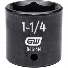 GearWrench 84514N 6-Point Standard Impact Socket, SAE, 1-1/4", ½" tang-