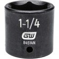 GearWrench 84514N 6-Point Standard Impact Socket, SAE, 1-1/4", ½" tang-