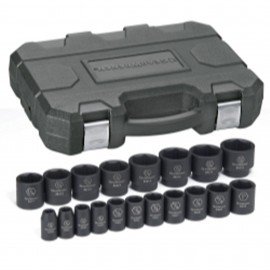 GearWrench 84932N Impact Socket Set, ½" Drive, SAE, 19-piece-