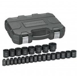GearWrench 84933N Impact Socket Set, 1/2" drive, 8 to 36 mm-