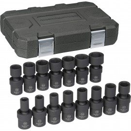 GearWrench 84939N Universal Socket Set, ½" Drive Impact, 13-Piece Metric, 10 to 24 mm-