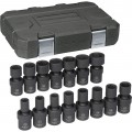 GearWrench 84939N Universal Socket Set, ½" Drive Impact, 13-Piece Metric, 10 to 24 mm-