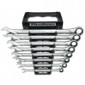 GearWrench 85198 Fractional Gear Wrench Set, 8-Piece, Extra Long-