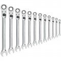 GearWrench 85698 Gear Wrench Set, 8 to 19 mm, 12-Piece, Extra Long-