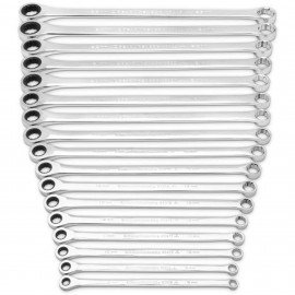 GearWrench 85989 XL GearBox Double Box Ratcheting Wrench Set, 17-Piece, 8 to 25 mm-