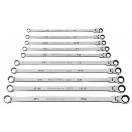 GearWrench 86142 Universal Spline Flex Wrench Set, 10-piece, SAE-